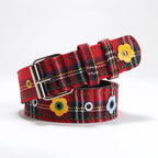 Plaid Flower Belt