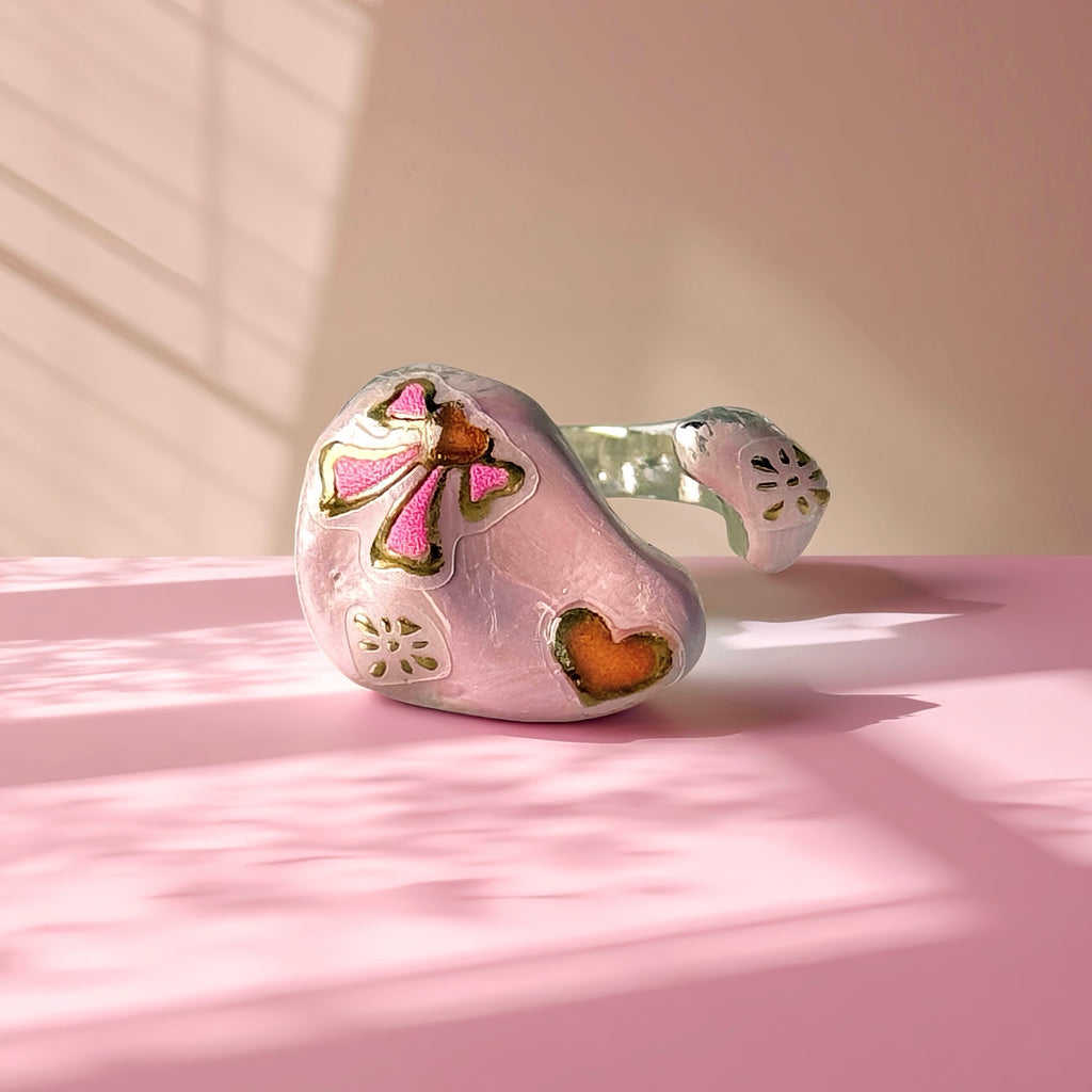 Pink Heart Ring