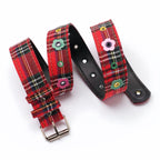 Plaid Flower Belt