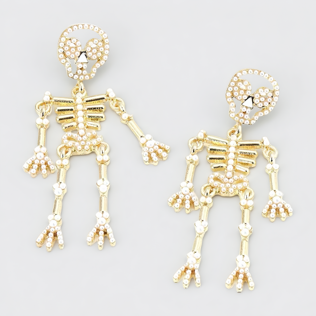 Glam Skeleton Earrings