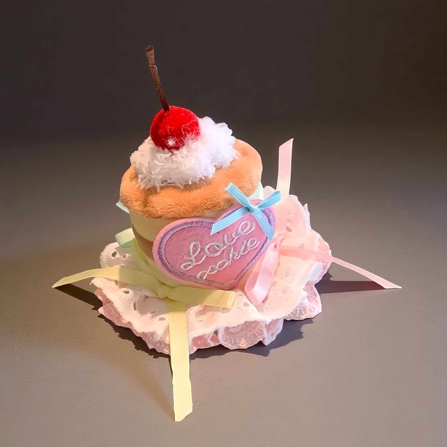 Sweet Cherry Cupcake Hat Clip